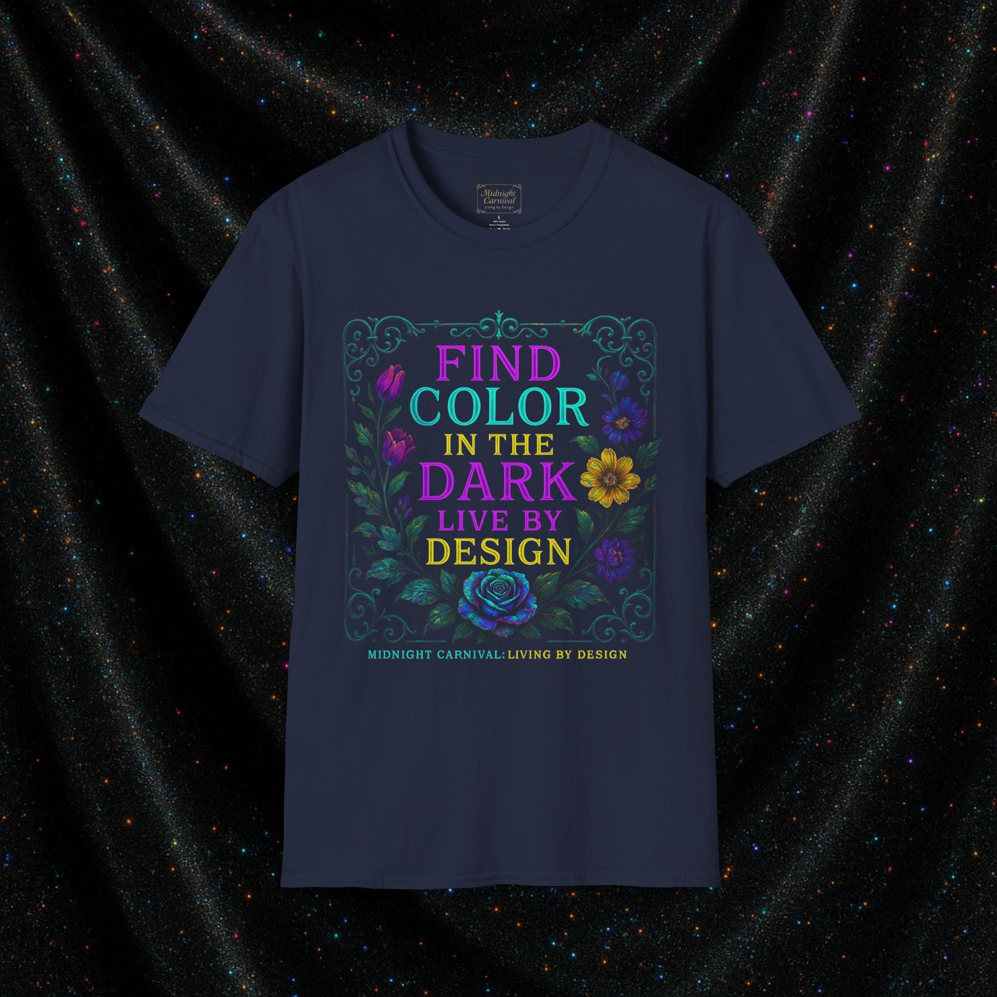 Finding Color in the Dark Graphic T-Shirt