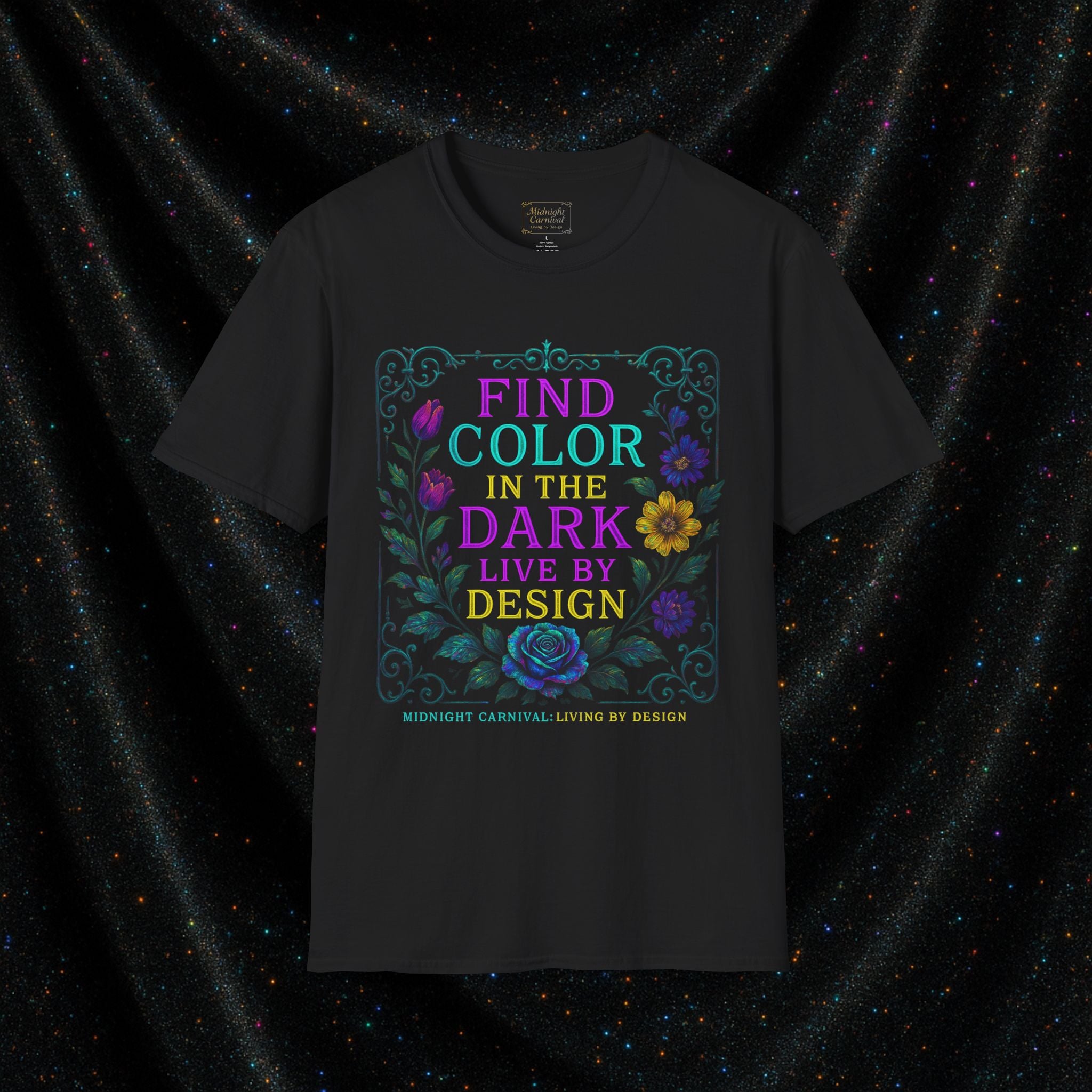 Finding Color in the Dark Graphic T-Shirt